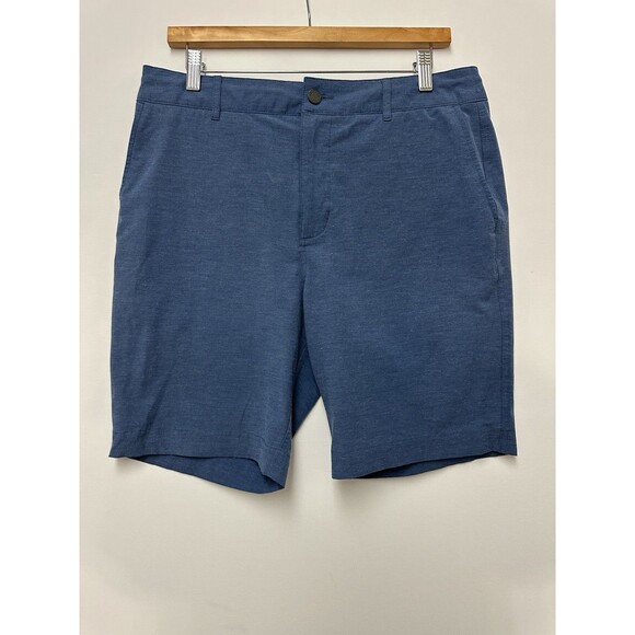 Faherty All Day Shorts Mens 32 Blue Casual Stretch Drawstring Pocket Summer - Picture 1 of 14
